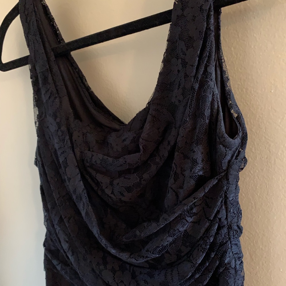 Express lace fit and flare dress